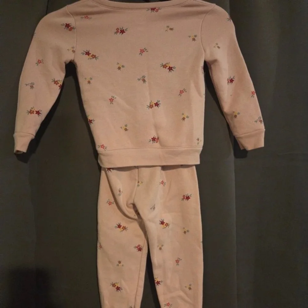 Garanimals‎ Light Pink Floral Pajamas, Toddlers 3T, Long Sleeve Top & Pants Set